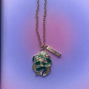 gold slytherin necklace